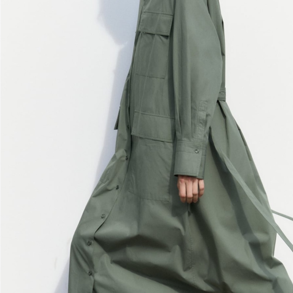 Zara MULTI-POSITIONAL SHIRDRESS - Picture 2 of 8